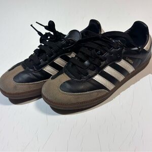 Adidas Samba Black White and Brown Sneakers - 4